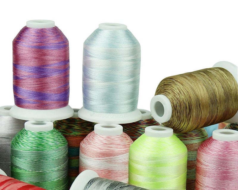 Simthreads 28 Variegated Color Embroidery Machine Thread 1100 Yards Each for Janome Brother Pfaff Babylock Singer Bernina Husqvaran and Most Sewing Embroidery Machines - Image 3